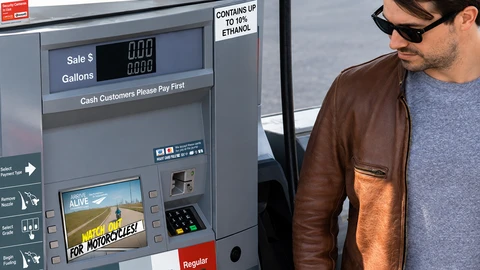 HERO Fuel digital screens at gas stations